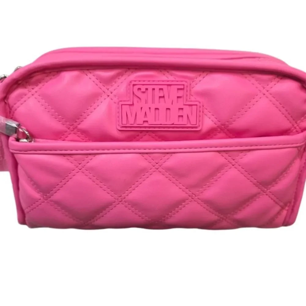 Steve Madden‎ Quilted Envelope Pouch- Hot Pink